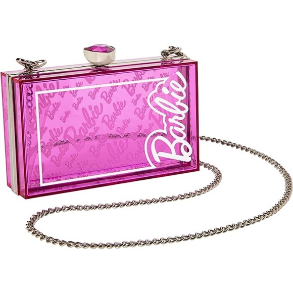 NWT Pink Classic Barbie Box Crossbody Bag - Picture 2 of 11